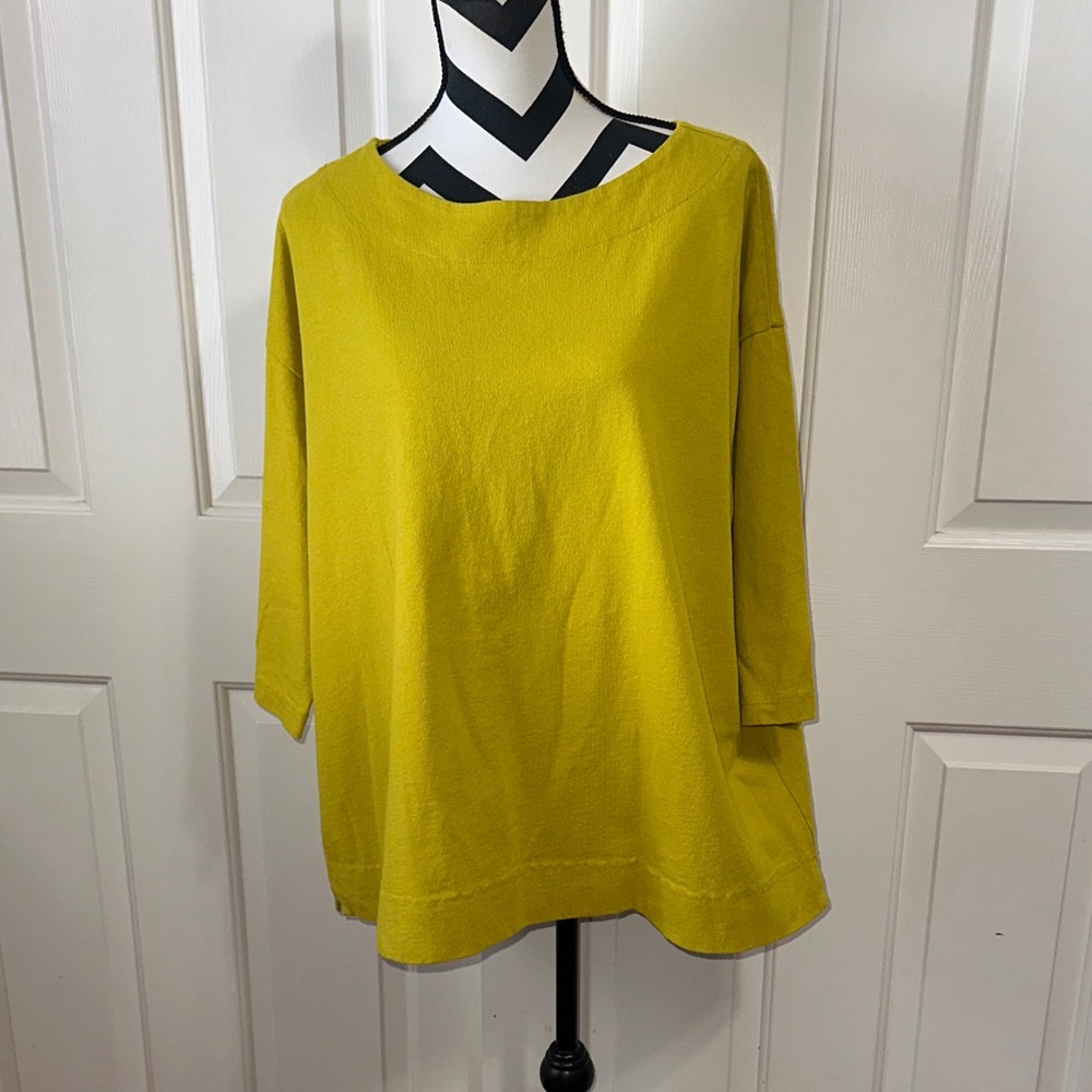 bryn Walker Mustard Yellow Blouse